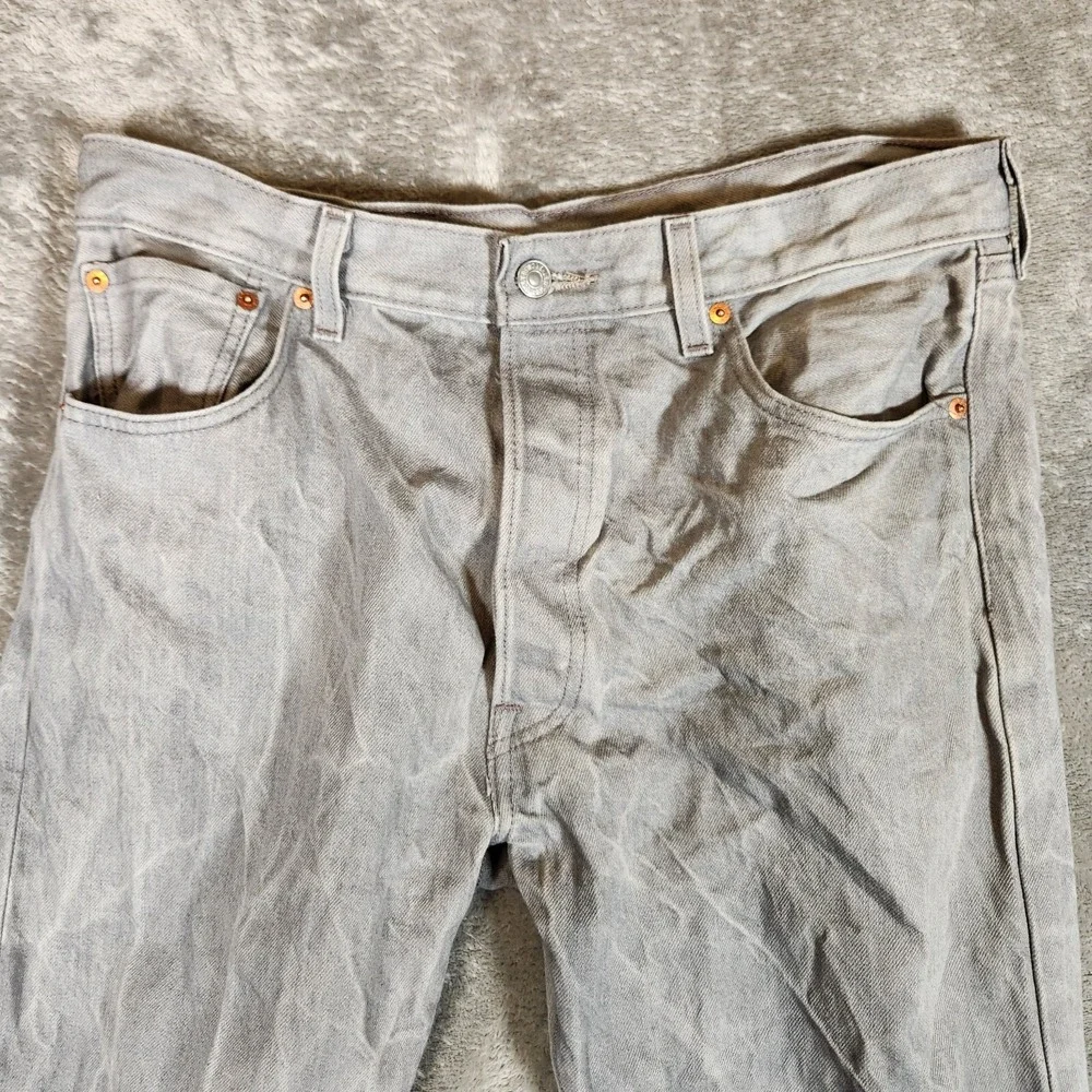 Levi's 501XX Jeans Men's 34X29 (Tag‎ 36X30) Straight Fit Greystone Marble